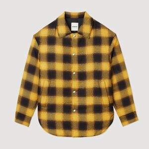Sandro plaid padded jacket